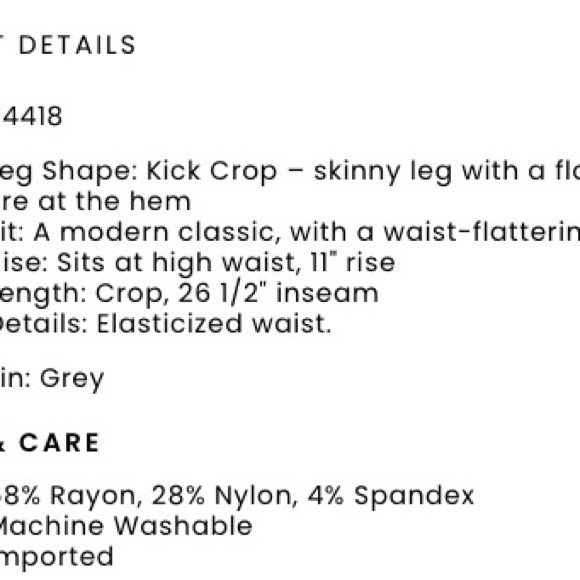 NWT Loft Kick Crop Pants In Plaid - Picture 8 of 9